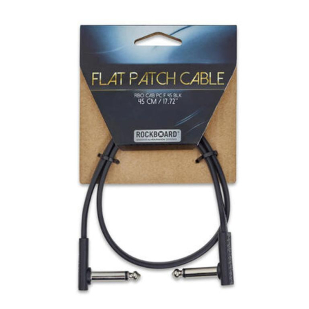 Kabel J-J 0,45m RockBoard Flat Patch Cable Black-59429
