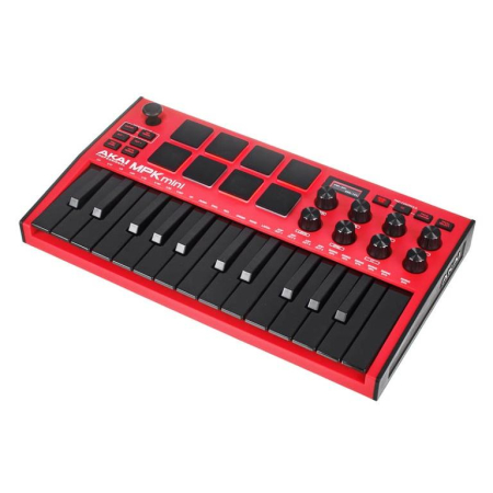 Klawiatura sterująca Akai MPK Mini 3 Red USB/MID-60101