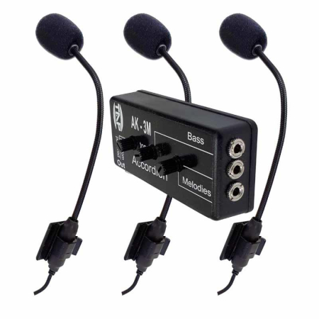 Przystawka do akordeonu TAP AK-3M zestaw 3 mikrof.-61064