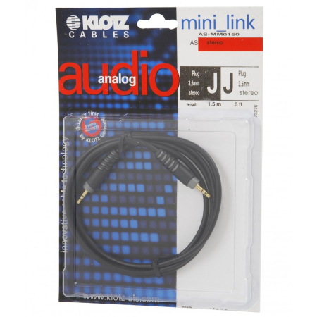 Kabel J3,5s-J3,5s Klotz ASMM0150 1,5m-6127