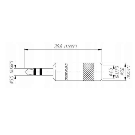 Jack 3,5 Rean by Neutrik NYS-231BG Stereo-61395