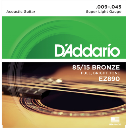 Str.D'addario EZ890 do gitary akustycznej 9-45-61451
