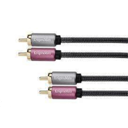 Kabel 2xRca-2xRca 1,8m Kruger&Matz-62035