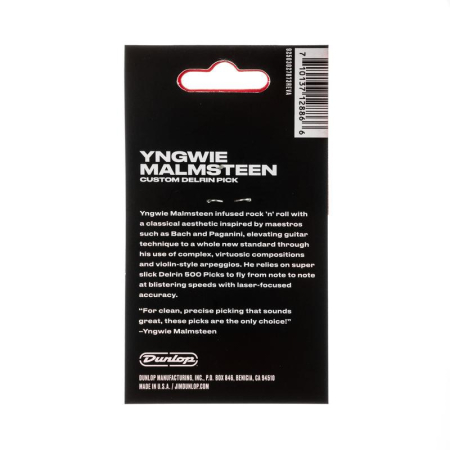 Zestaw kostek Dunlop Yngwie Malmsteen YEL 6szt-62209
