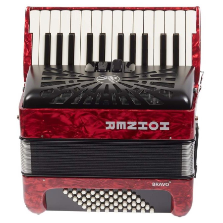 Akordeon Hohner Bravo II 48 Red-62462