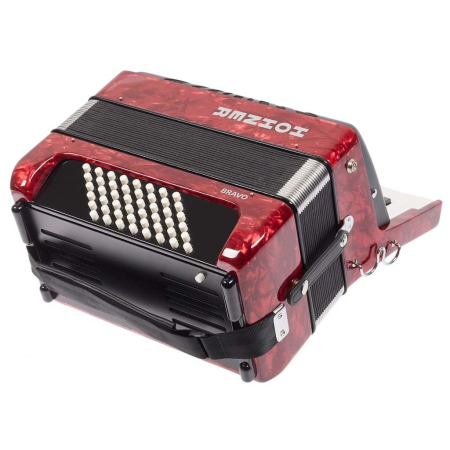 Akordeon Hohner Bravo II 48 Red-62463