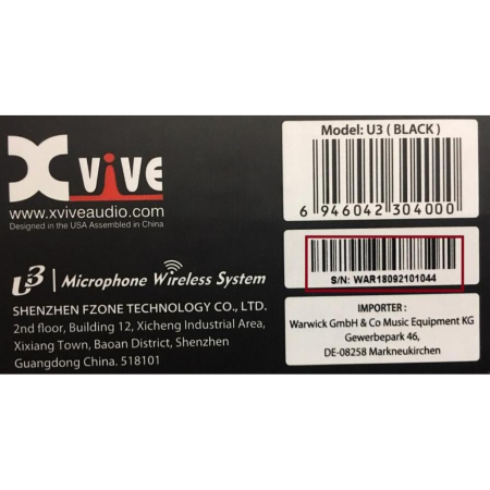 System bezprzewodowy XVive U3 BK-62780