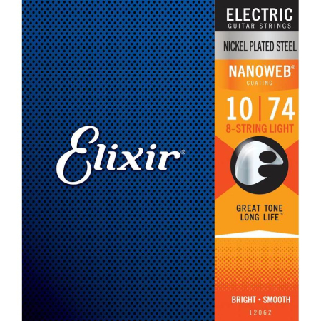 Str.Elixir do gitary elektrycznej Nanoweb 10-74 8s-62986