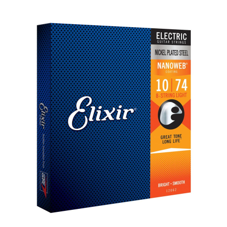 Str.Elixir do gitary elektrycznej Nanoweb 10-74 8s-62988