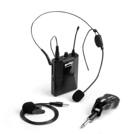 Mikrofon Gemini GMU-HSL-100 bezp.nagłowny+ w klapę-63226