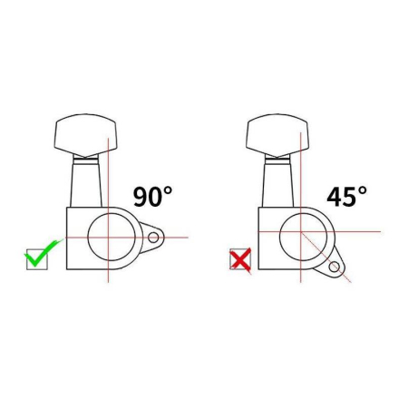 Klucze do gitary akustycznej 3+3 KLPS133 JEREMI-63377