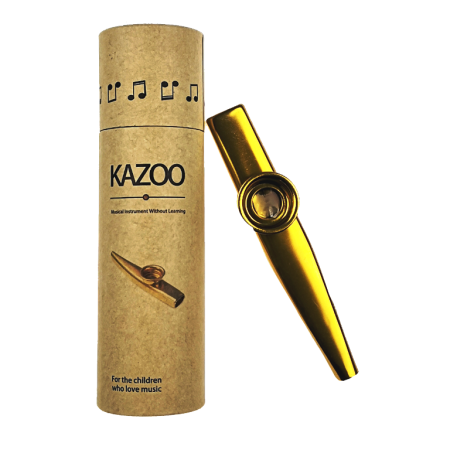 Kazoo metalowe Kera K-1G złote-63961