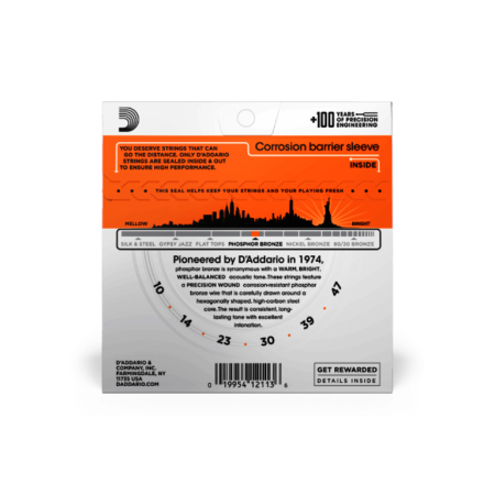 Str.D'addario EJ-15 10-47 Extra Light, Phosphor Br-64425