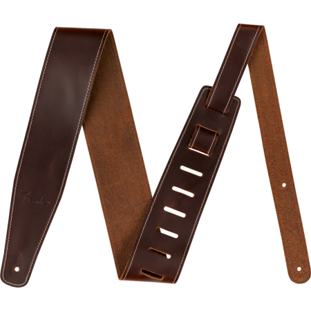 Pasek do gitary Fender Broken In LeatherStrap BRWN-64544