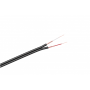 Kabel sygnałowy 2x3mm czarny -64849