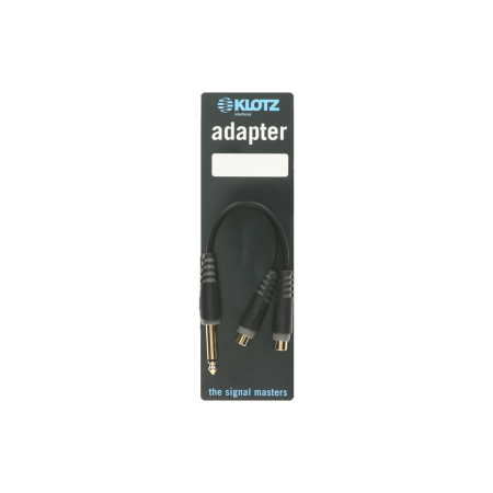 Kabel J6,3-2xRCA gniazdo Klotz 0,2m AYU-4-65148