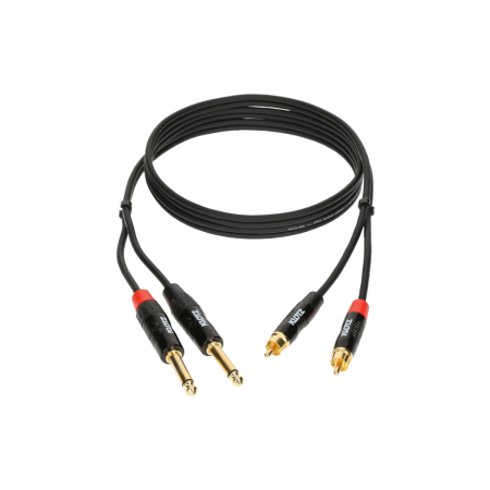 Kabel 2xJ6,3-2xRca 0,9m Klotz KTCJ090-65177
