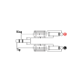 Kabel J6,3-2xJ6,3 1m Klotz AY1-0100 insert-65142