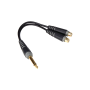 Kabel J6,3-2xRCA gniazdo Klotz 0,2m AYU-4-65147