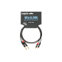 Kabel 2xJ6,3-2xRca 0,9m Klotz KTCJ090-65176