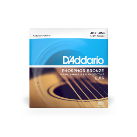 Str.D'addario EJ-16 12-53  Light, Phosphor Bronze-65455