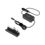 Zasilacz uniwersalny Rebel 8 wtyków USB 15-24V 65W-65578