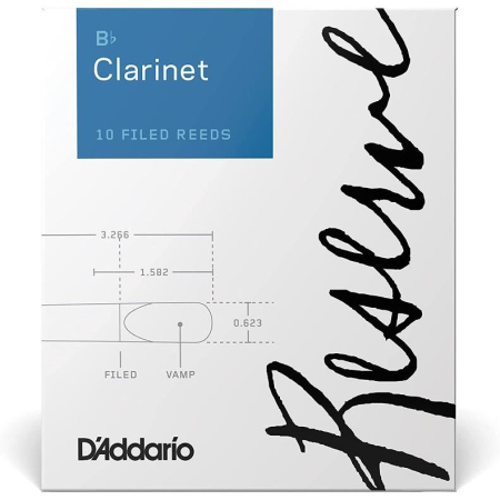 Stroik D'Addario Rico Reserve do klarnetu Bb 3.5-65910