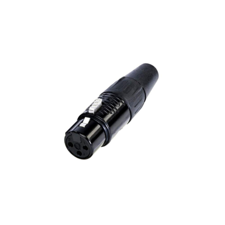 Xlr żeński Rean by Neutrik NYS RC3F-BAG BK-66350