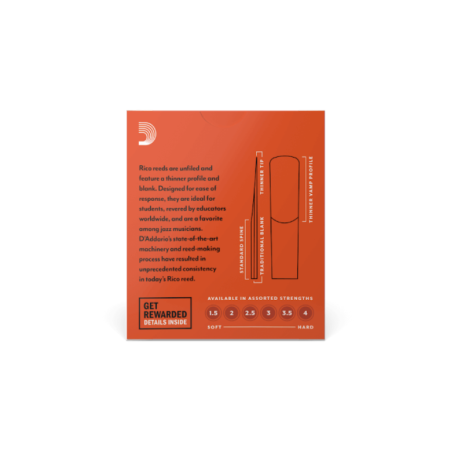 Stroik D'Addario Rico do sax sopranowy 2.5-67247