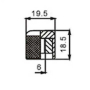 Gałka potencjometru DR.PARTS MNB2/CR chrom-67468