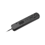 Przedłużacz 5GN z przełącznikiem 1,5m Black-67877