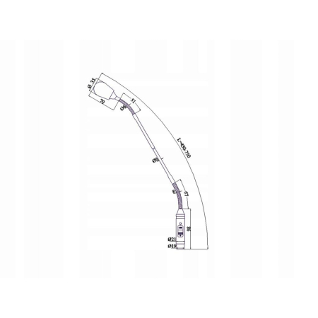 Mikrofon Rduch Meg-16zw 75 cm srebrny XLR-67901