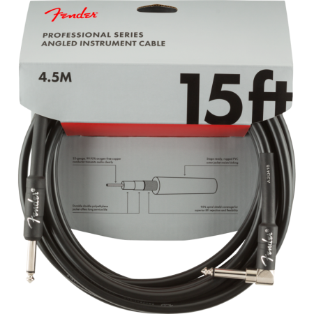 Kabel J-J 4,5m Fender Professional Series Blk Kąt-68000