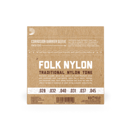 Str.D'addario EJ32do gitary klasycznej Black nylon-68208