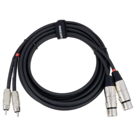 Kabel 2xXLR żeński-2xRCA 3m Supreme LCXFP3-68301