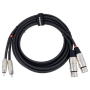 Kabel 2xXLR żeński-2xRCA 3m Supreme LCXFP3-68301