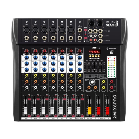 Mikser Italian Stage 2MIX8PRO 8-wejść DSP USB BT-68799