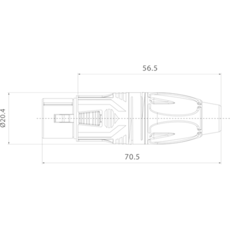 XLR Roxtone RX3F-BG 1760 wtyk 3-pin źeński-69012