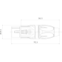 XLR Roxtone RX3F-BG 1760 wtyk 3-pin źeński-69012