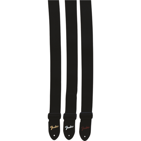 Pasek do gitary Fender Black Strap Silver Logo-69654