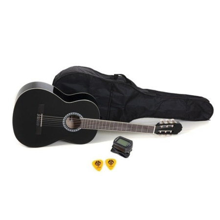 Gitara klasyczna Gewa Pure 4/4 czarna z pokrowcem-69753