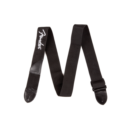 Pasek do gitary Fender Logo Strap Black White Logo-70151
