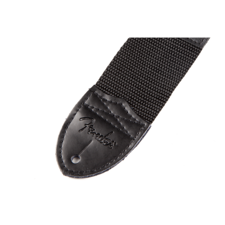 Pasek do gitary Fender Logo Strap Black White Logo-70152