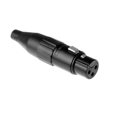 XLR Amphenol AC3FB czarny żeński-70463