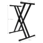 Statyw XX klawiszowy V-TONE DELUXE K1 automat-70508