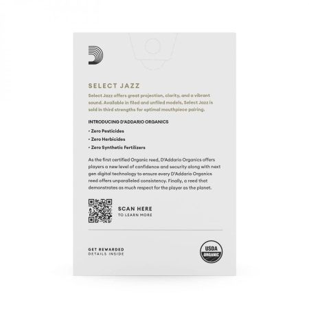 Stroik D'Addario Org Jazz Select sax alt 2M Filed-70655