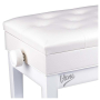 Ława V-TONE 2 WH ze schowkiem do pianina biała-71766