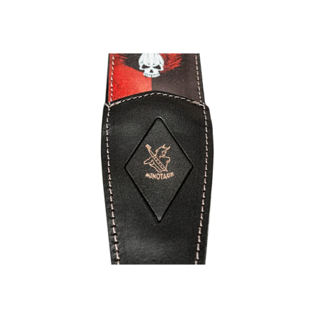 Minotaur Straps Red Black Skull Pad 562427-71803
