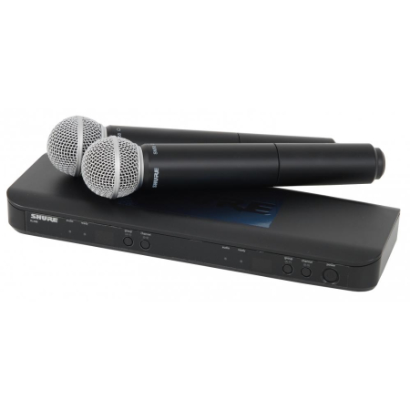 Mikrofon Shure BLX288E/SM58 H8E podwójny do ręki -7191