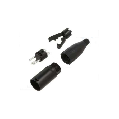 XLR Amphenol AC3MB Black 3-pin męski-72249